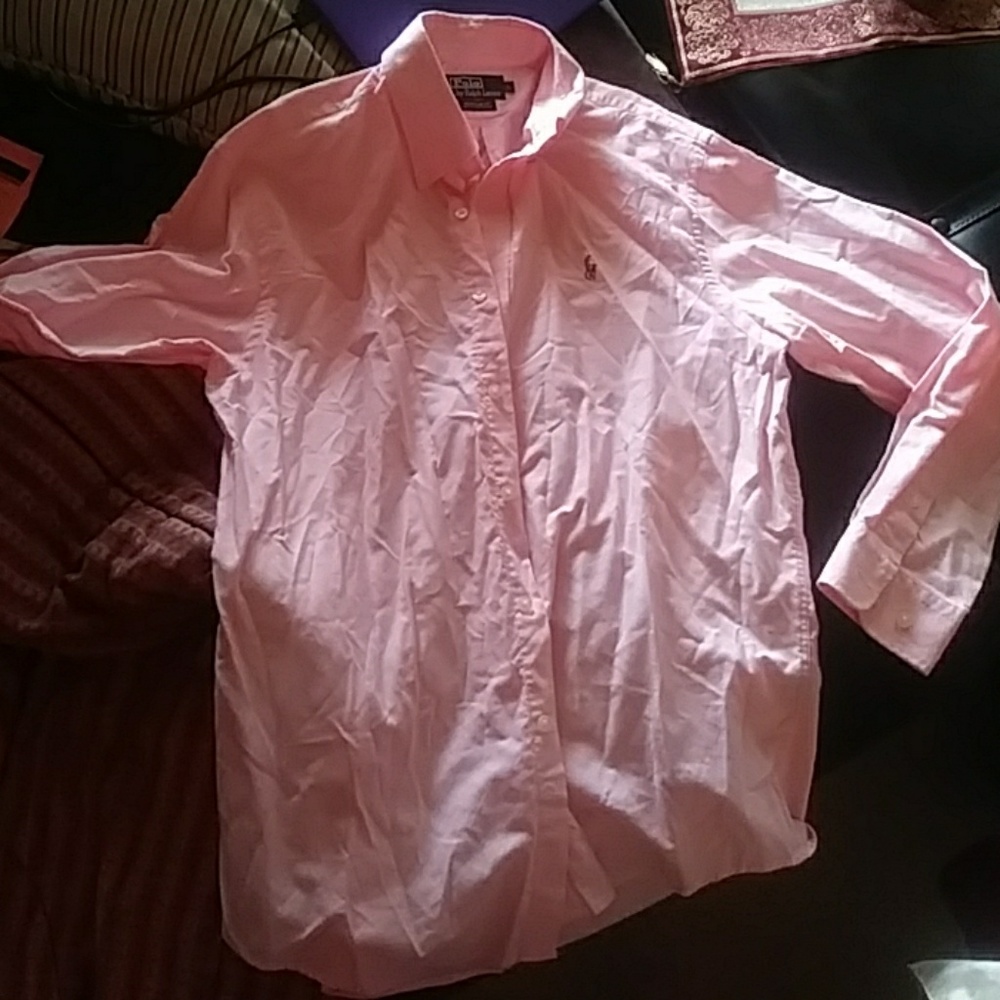 Polo Ralph Lauren pink button down oxford large